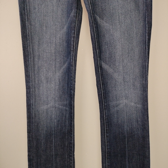 7 For All Mankind Straight Leg Low Rise Dark Wash Sz. 26 EUC - Picture 5 of 16